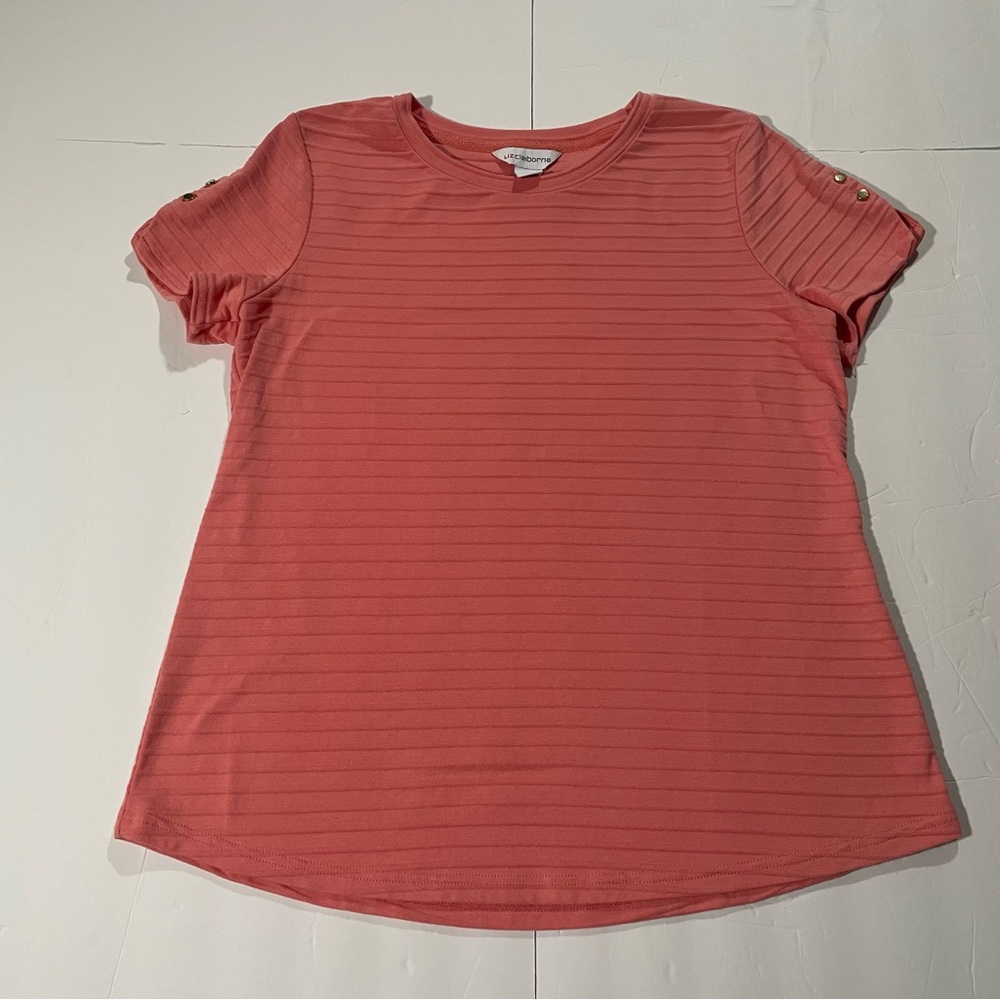 Liz Claiborne Salmon Short Sleeve Tee‎